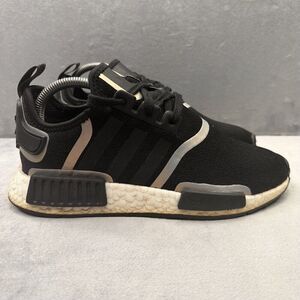 adidas NMD R1 Womens Size 8.5 Shoes Black‎ Iridescent Athletic Fashion Sneakers
